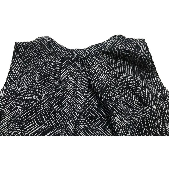 Converse One Star Womens Sleeveless V-Neck Shirt Blouse Top Small S Black White - Picture 7 of 12